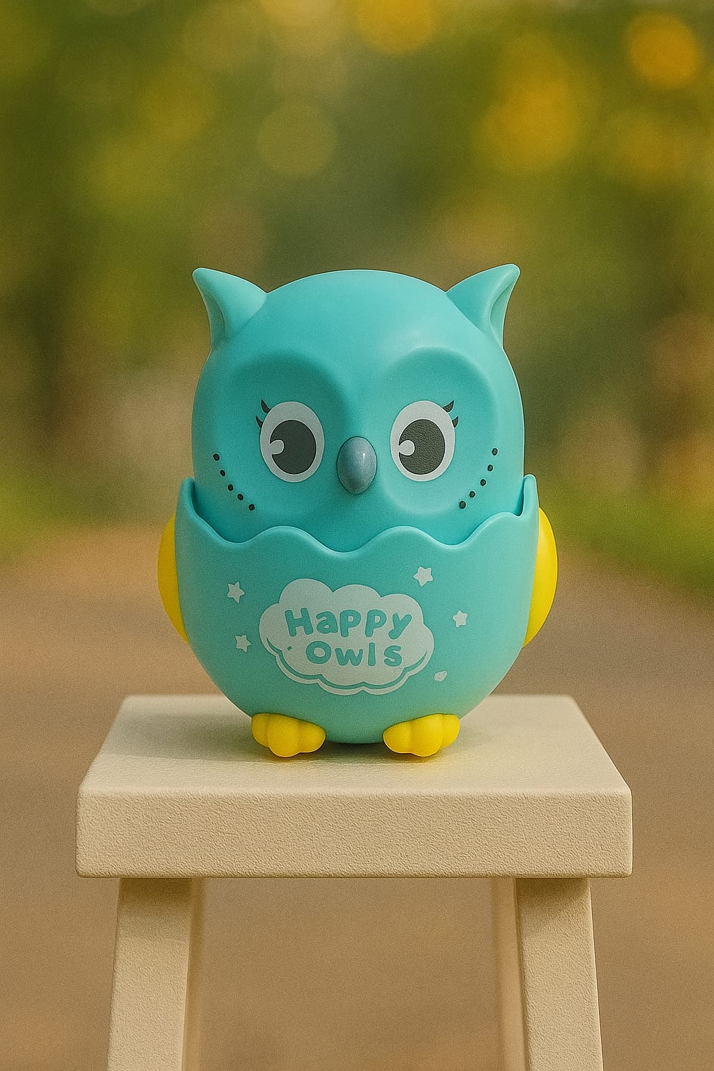 Happy Owly Push & Go Toy – Fun Wind-Up Owl for Toddlers