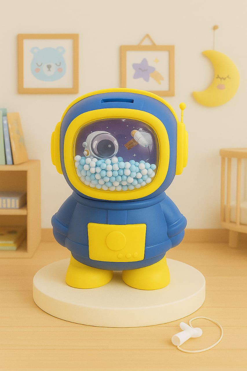 Space Astronaut Password Piggy Bank – Digital Coin Saver for Kids