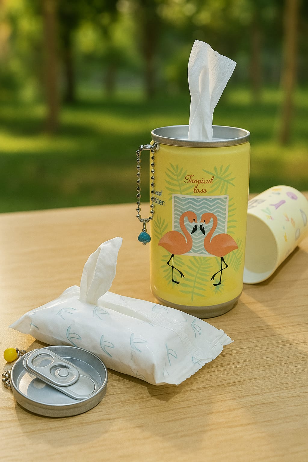 Mini Can Wet Wipes – Cute Travel Wipes in Reusable Can Design (Pack of 1)