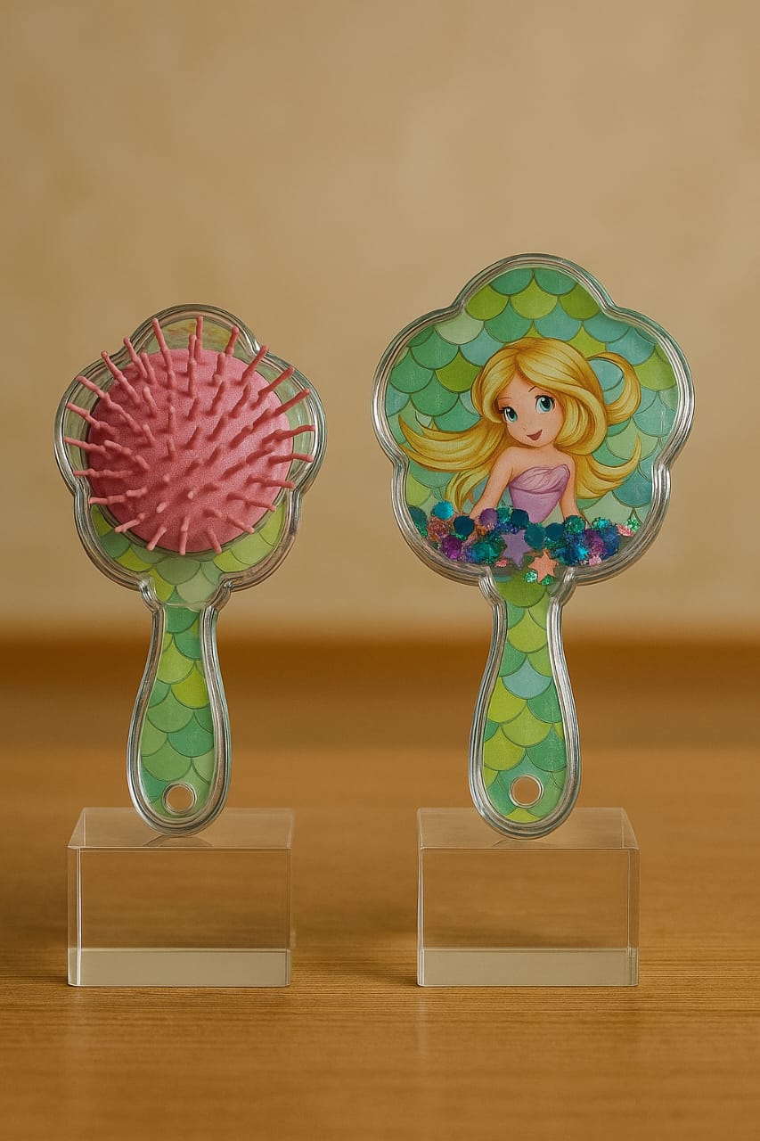Princess Sparkle Hair Comb – Detangling Brush for Kids