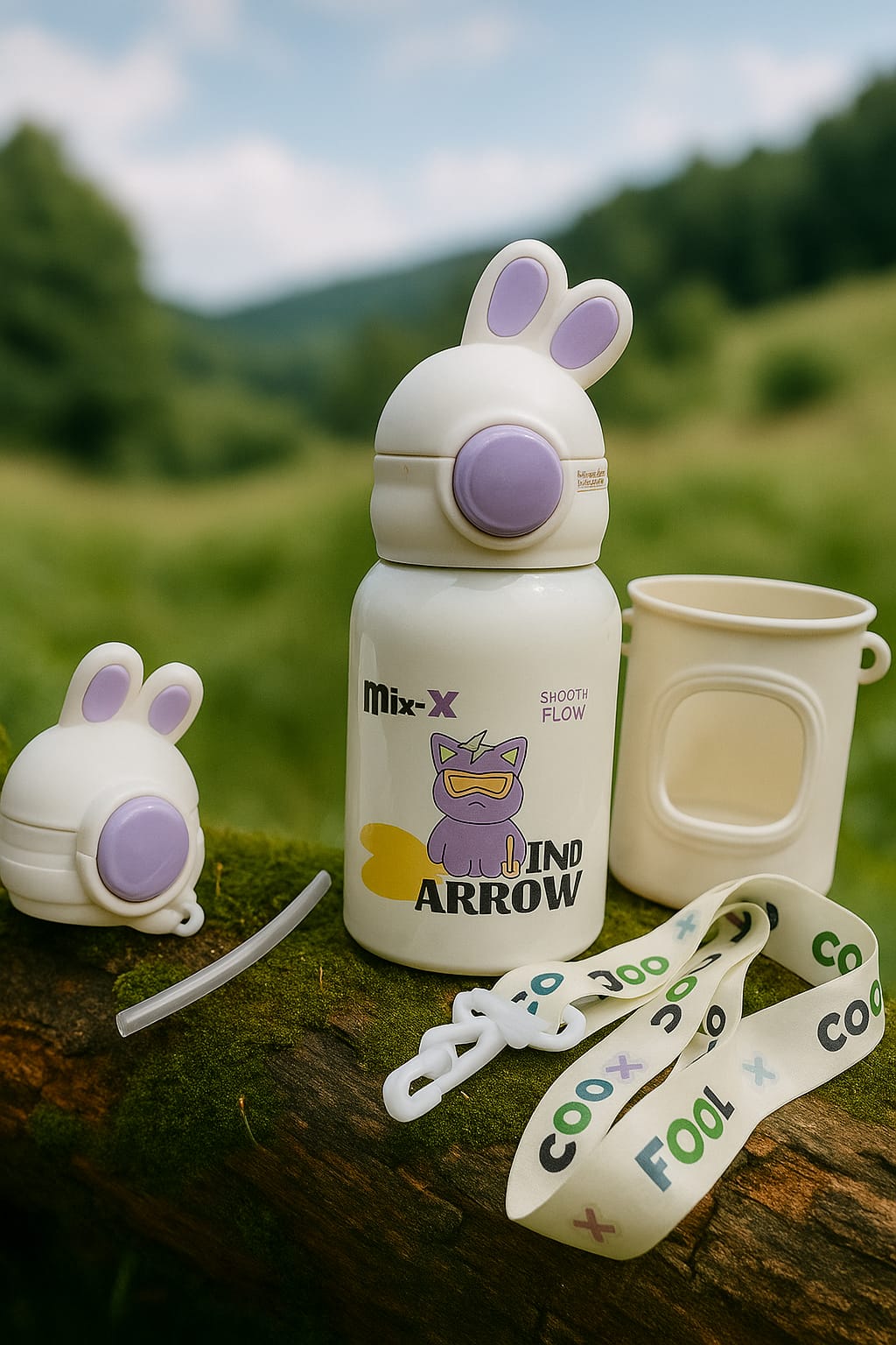 Bunny Buddy Kids Water Bottle – Cute, Quirky & Spill-Free!