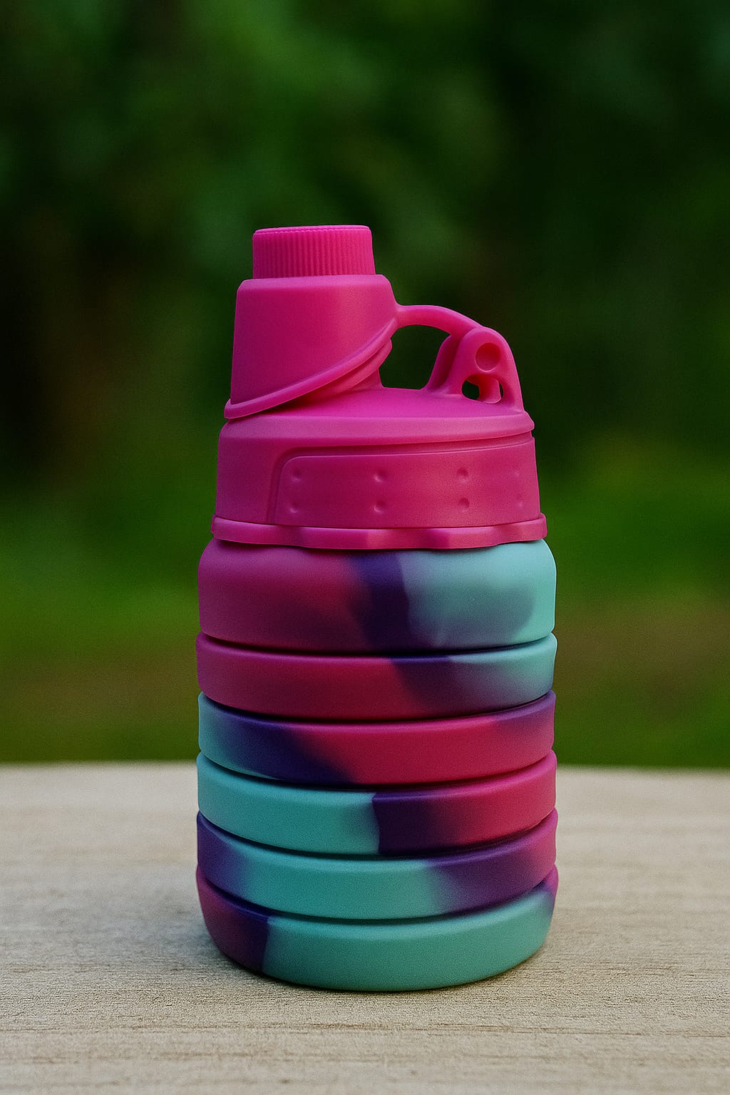 Twist & Go Collapsible Silicone Water Bottle – Adventure Ready!