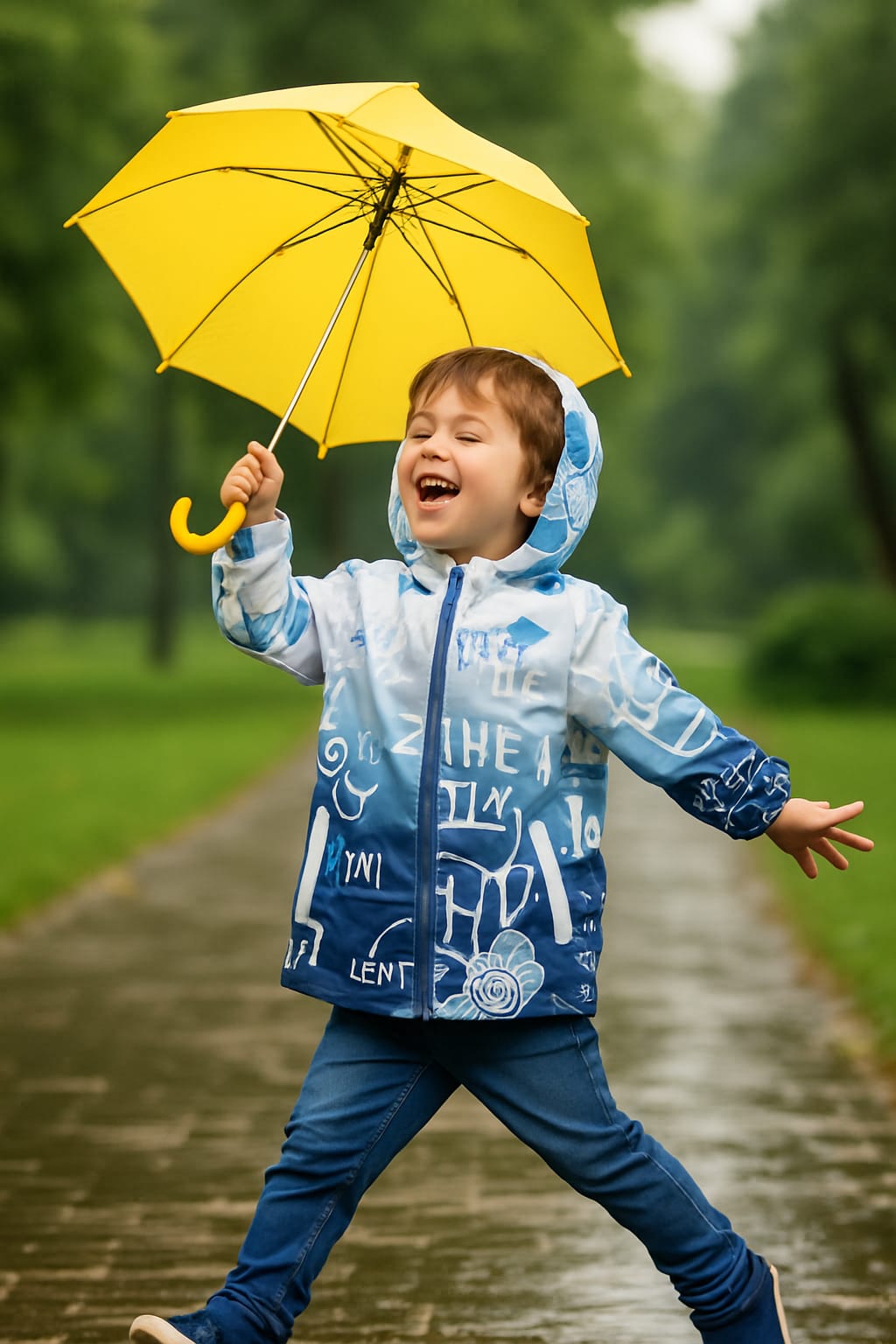 Blue Bolt Rain Jacket – Where Fun Meets Stormy Skies