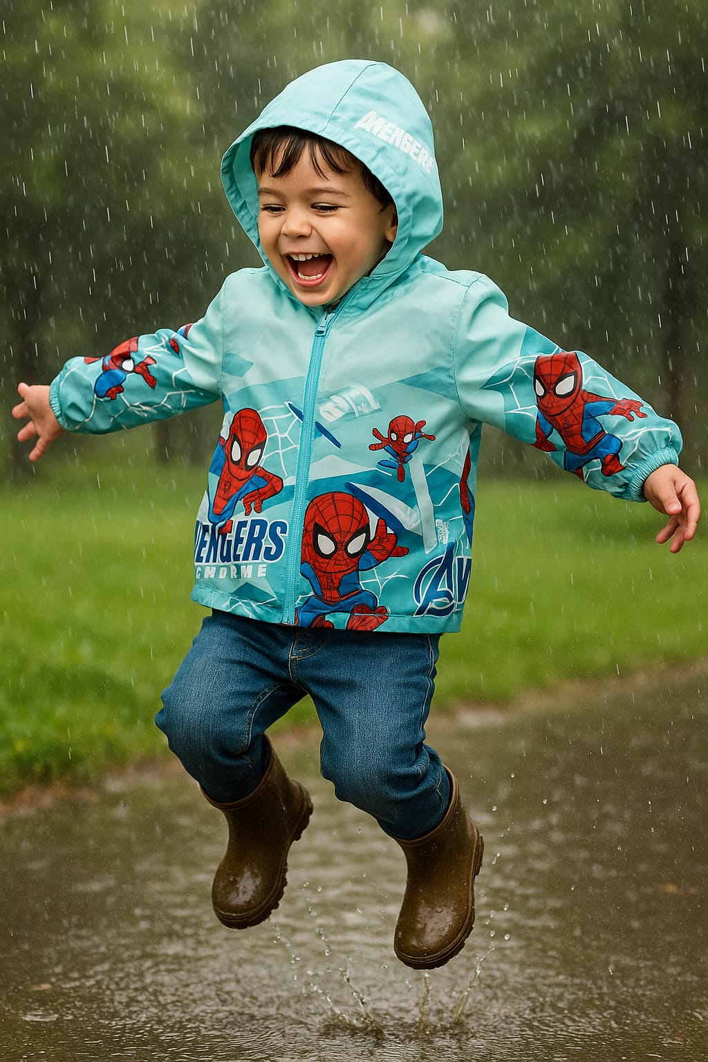 Spider-Splash Adventure Rain Jacket – Avengers Edition