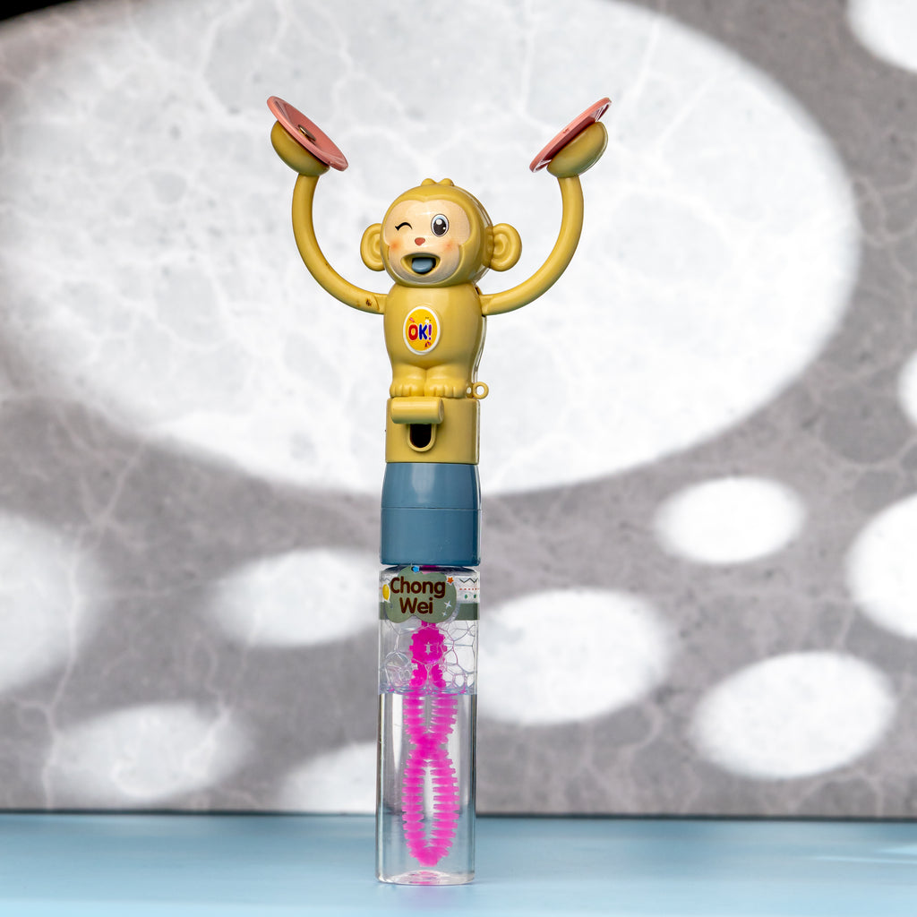 Animal Bubble Wand Toy – Monkey & Elephant Design