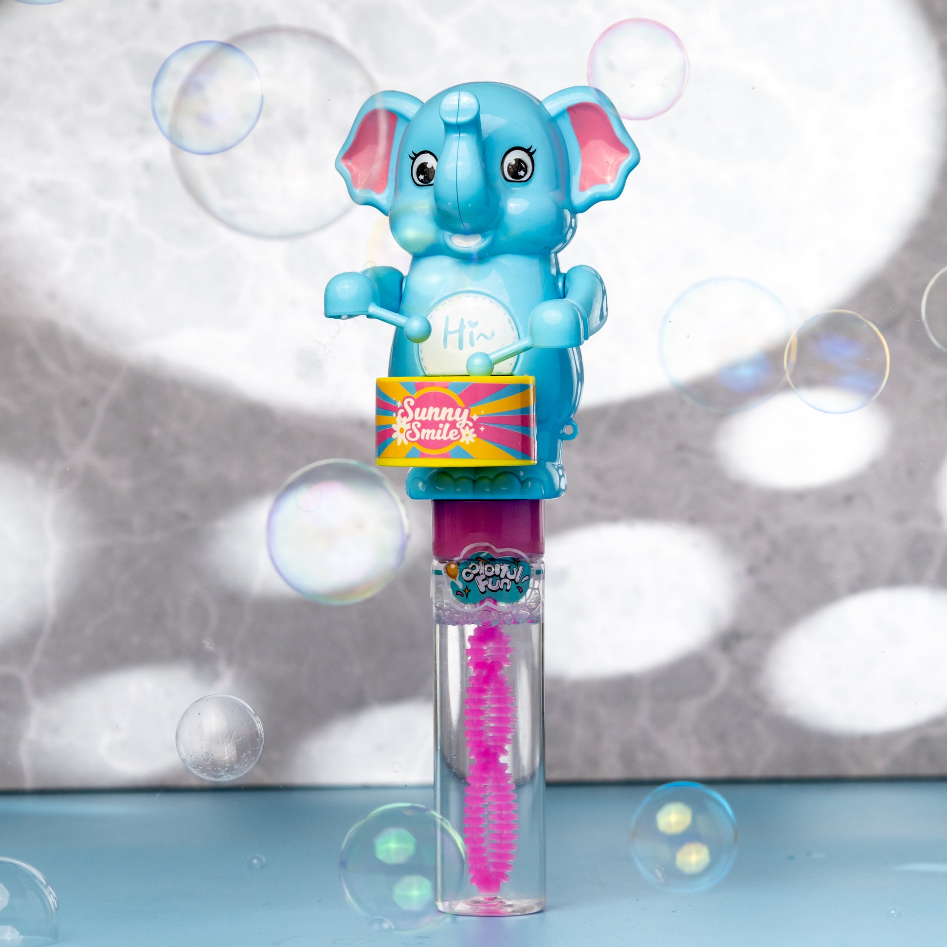 Animal Bubble Wand Toy – Monkey & Elephant Design