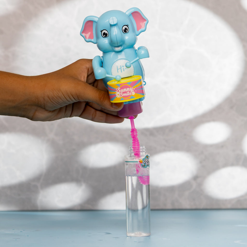 Animal Bubble Wand Toy – Monkey & Elephant Design