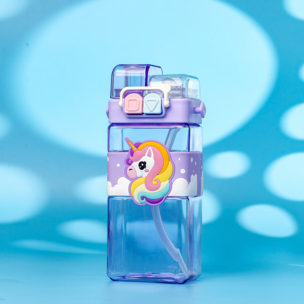 Unicorn Rainbow Water Bottle – Leakproof & Kid-Friendly (500ml)
