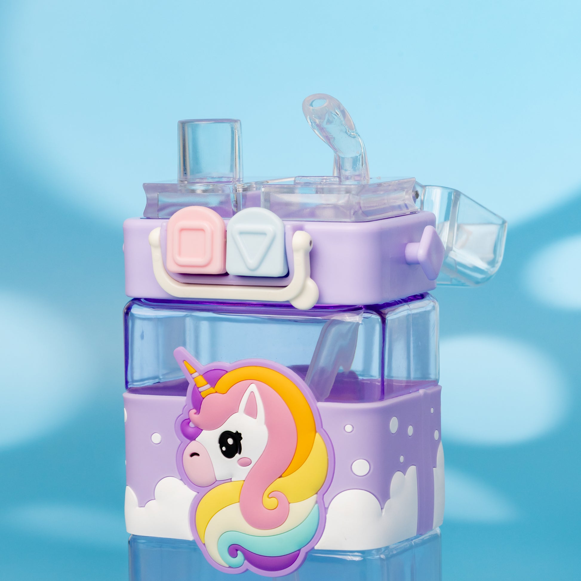 Unicorn Rainbow Water Bottle – Leakproof & Kid-Friendly (500ml)