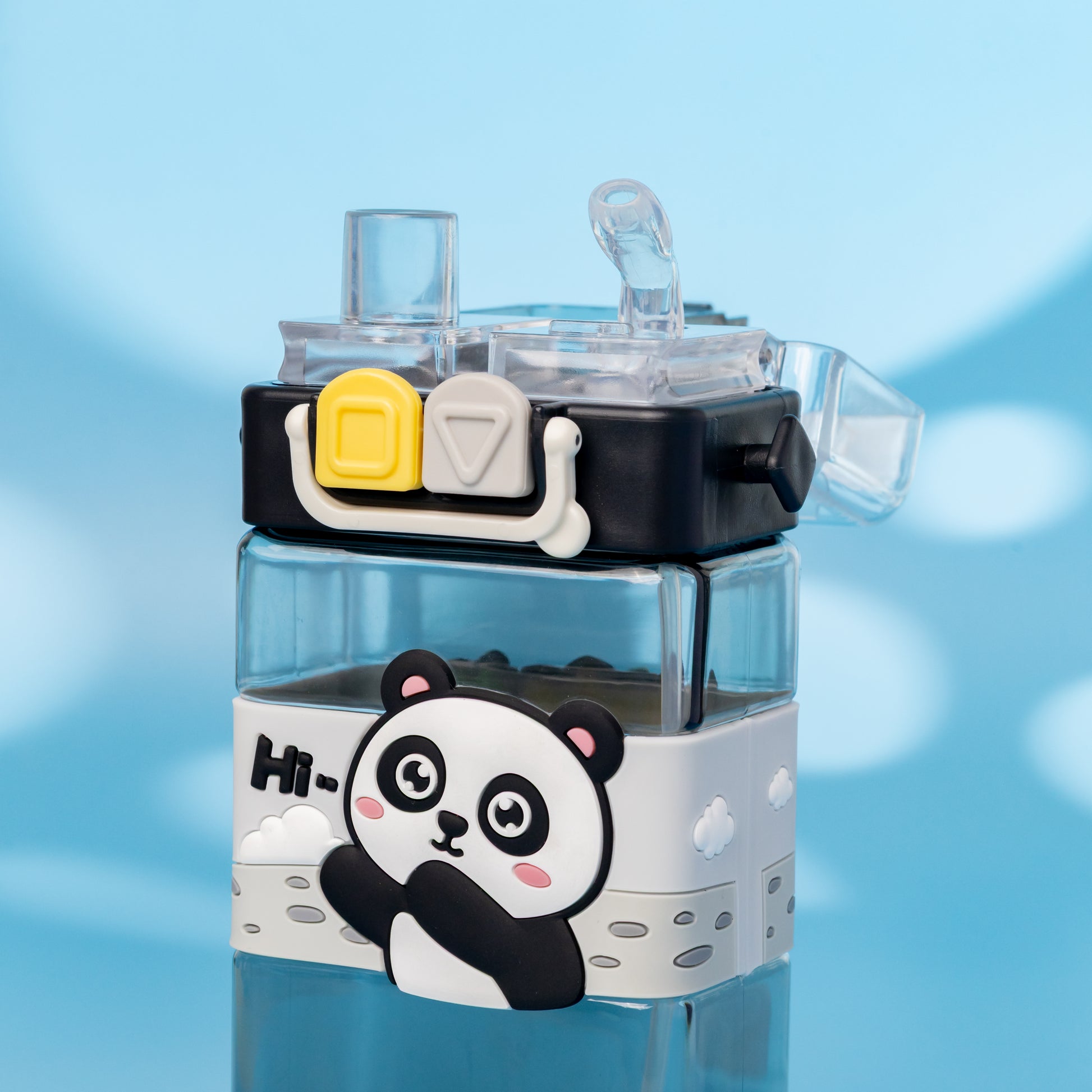 Panda Kids Water Bottle – Leakproof Flip Straw & BPA-Free (500ml)