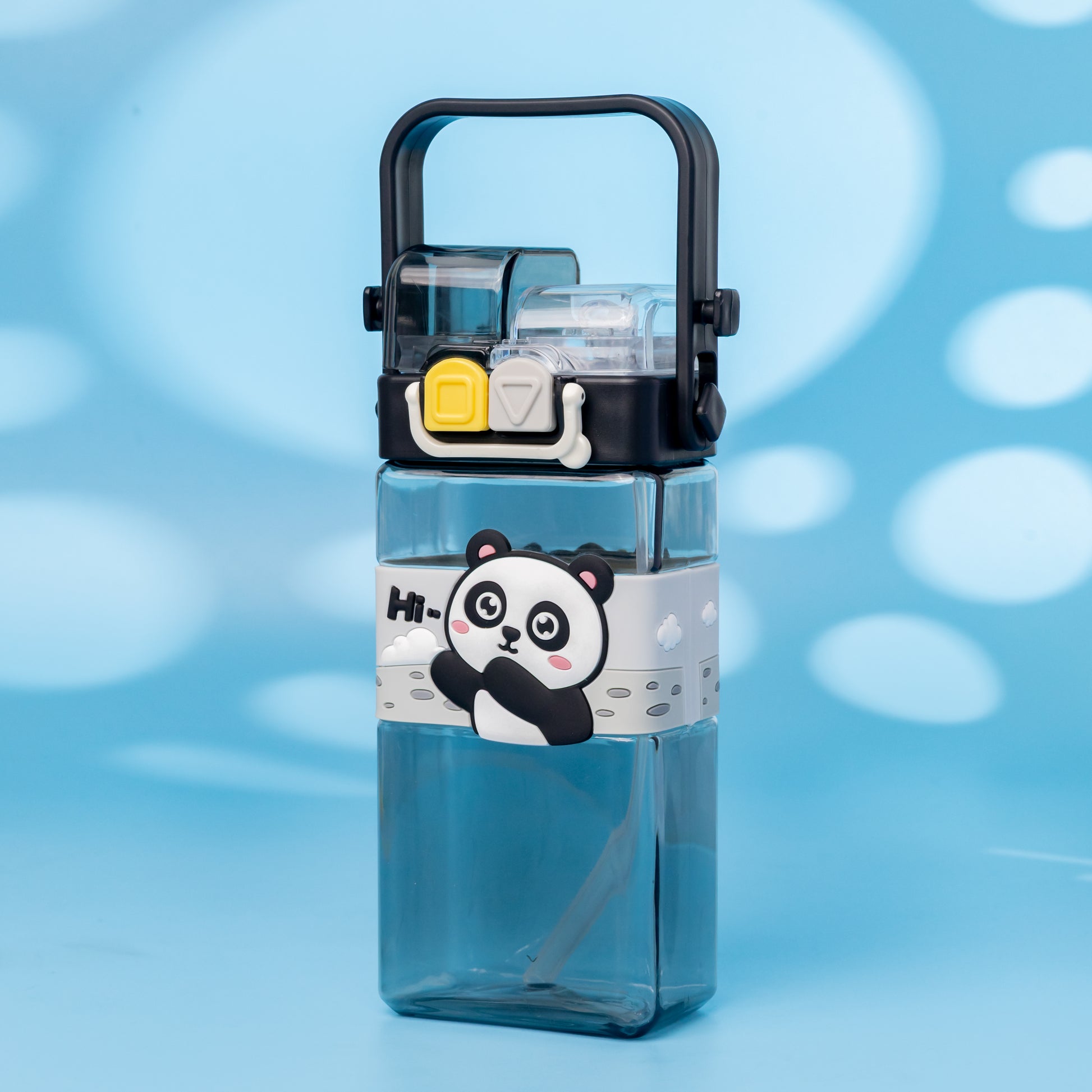 Panda Kids Water Bottle – Leakproof Flip Straw & BPA-Free (500ml)