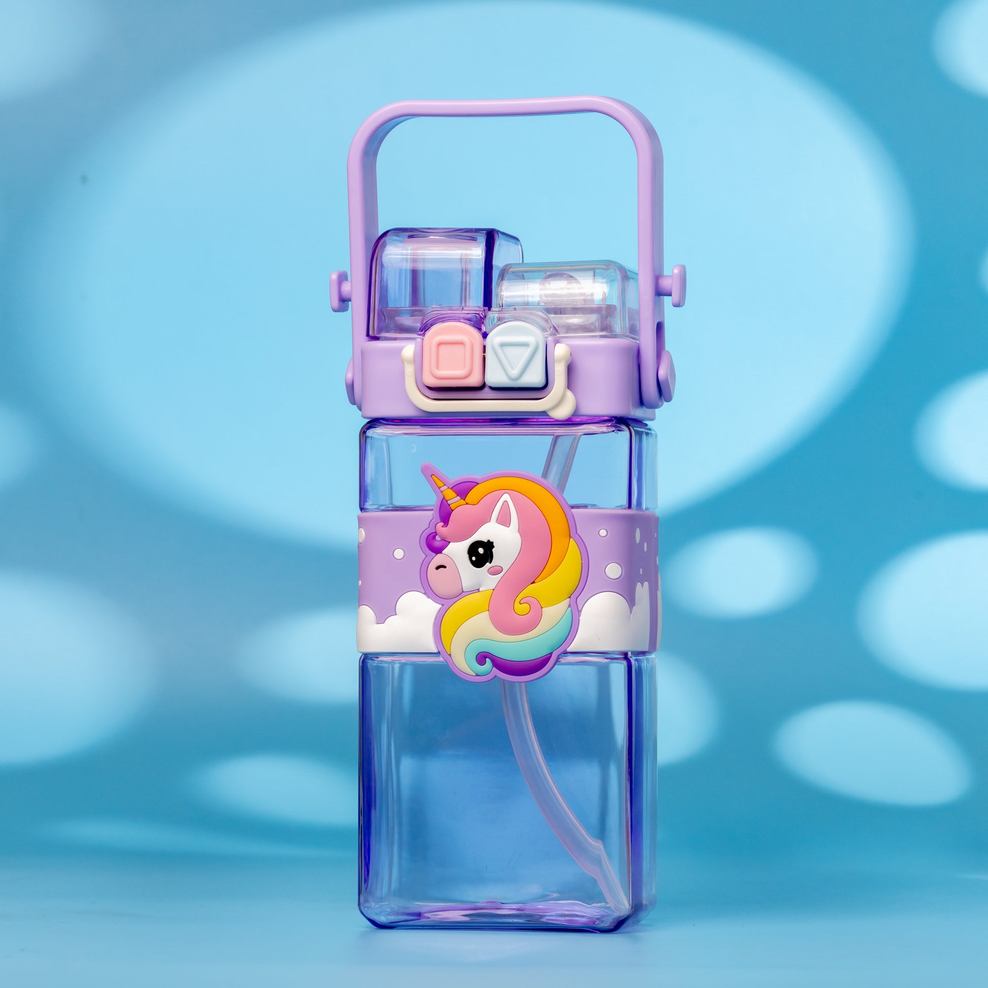 Unicorn Rainbow Water Bottle – Leakproof & Kid-Friendly (500ml)