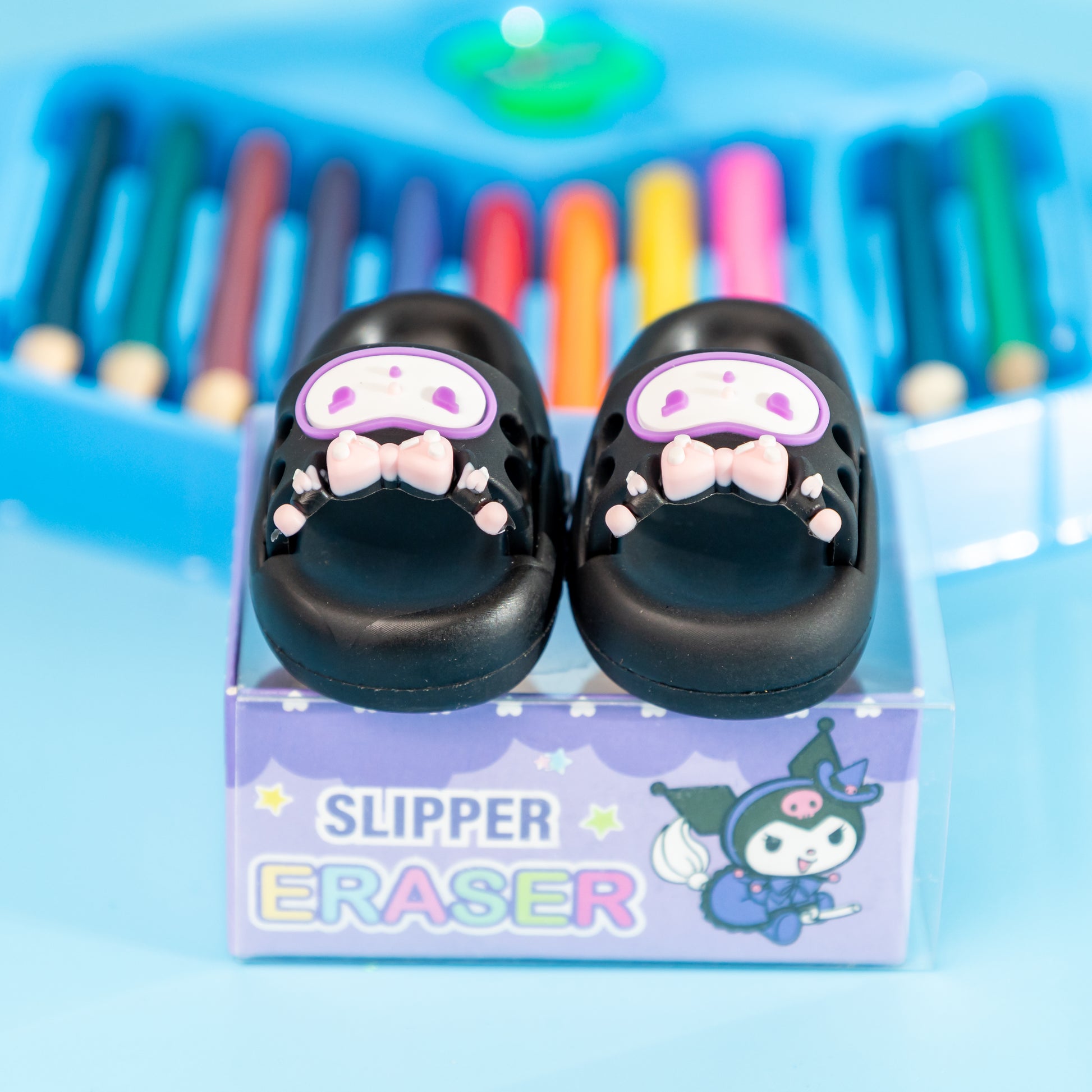 Mini Shoe Erasers for Kids – Cute Cartoon Slip-On Design (Set of 2)