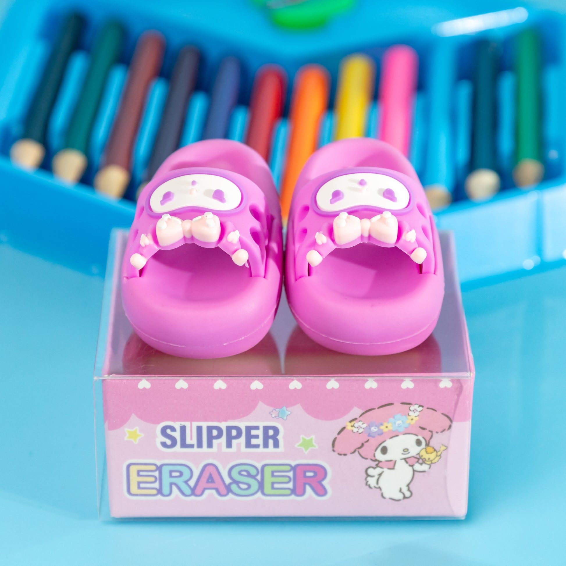 Mini Shoe Erasers for Kids – Cute Cartoon Slip-On Design (Set of 2)