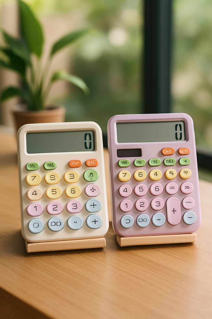 Cute Pastel Calculator – Aesthetic Desk Calculator for Kids & Students
