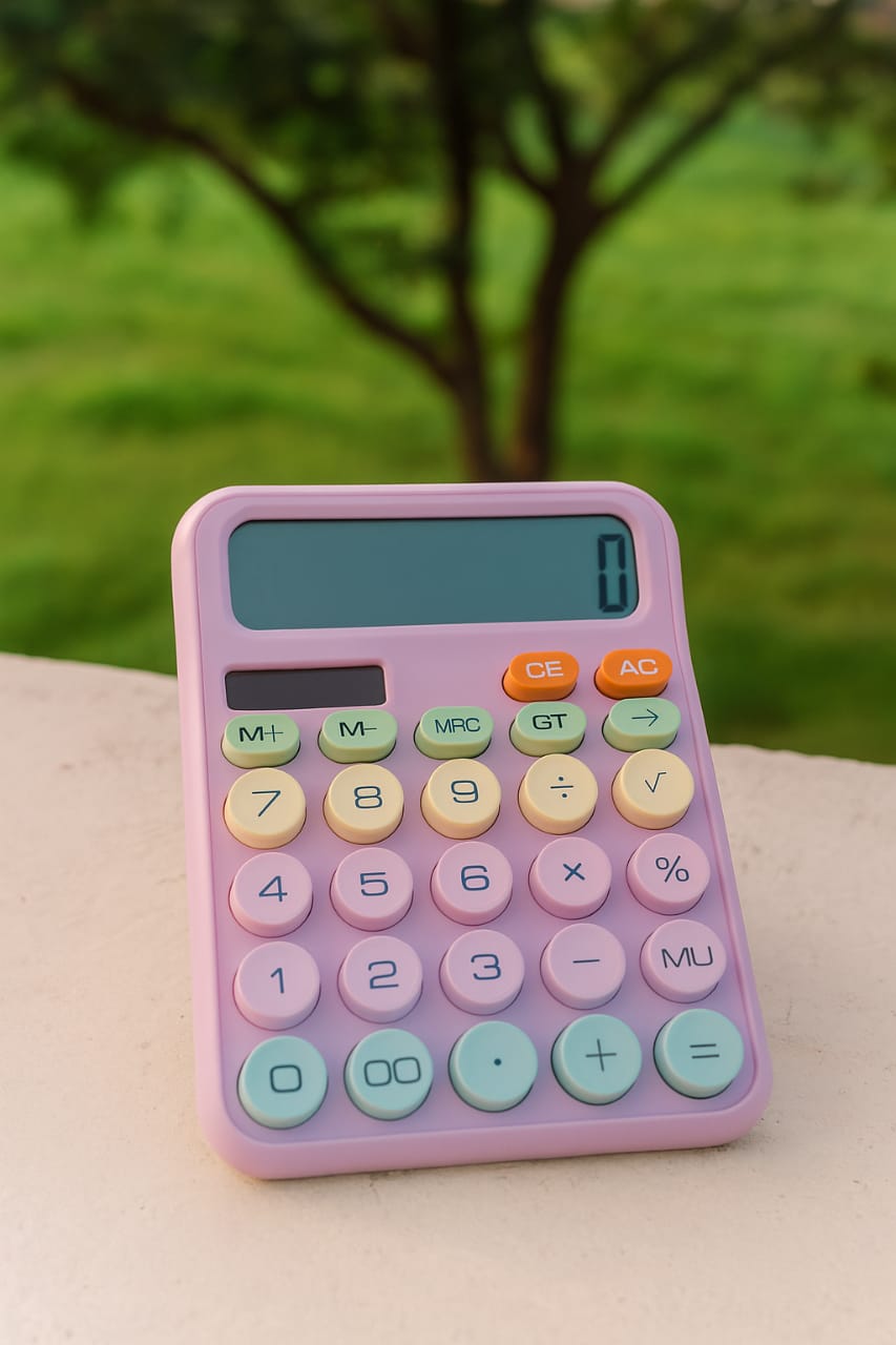 Cute Pastel Calculator – Aesthetic Desk Calculator for Kids & Students