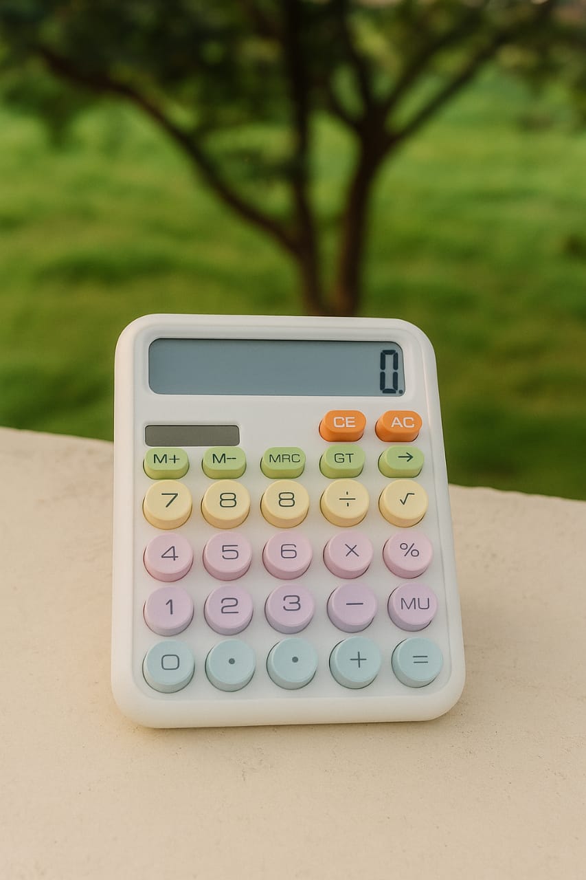 Cute Pastel Calculator – Aesthetic Desk Calculator for Kids & Students