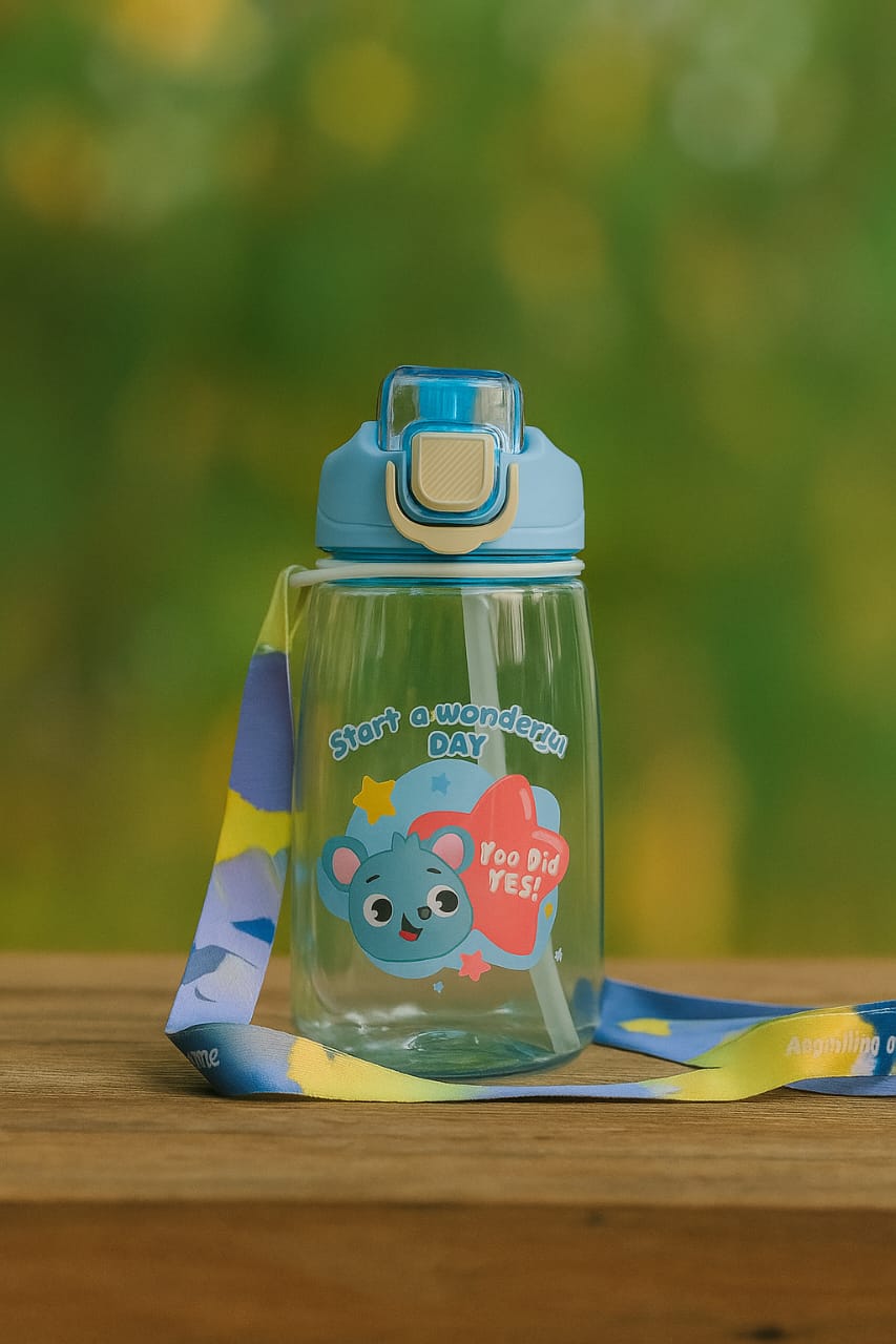 Kids Leak-Proof Water Bottle with Strap – Koala Design (500ml)
