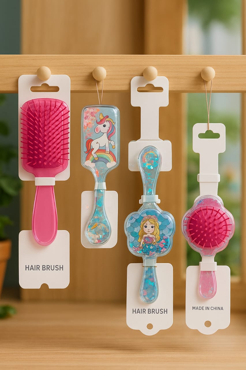 Princess Sparkle Hair Comb – Detangling Brush for Kids